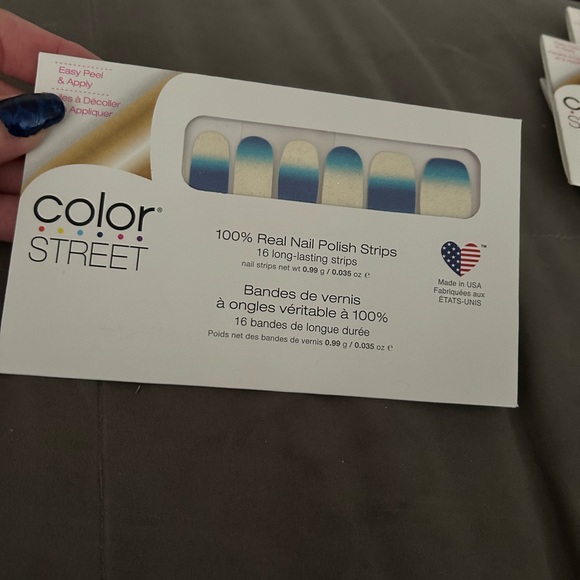 Color Street Other - Color Street Gradient Blue and White Nail Strips